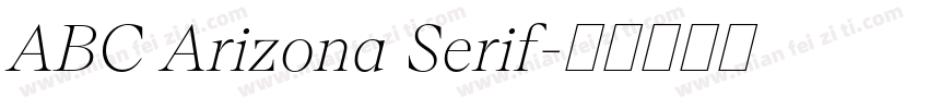 ABC Arizona Serif字体转换